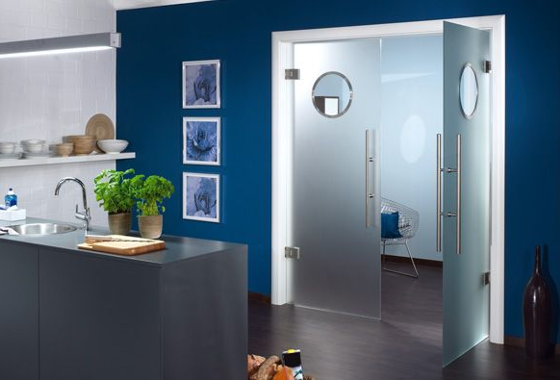 Стеклянная дверь 